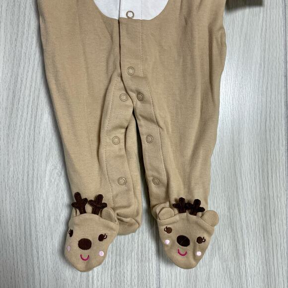 Carter's Just One You My First Christmas Set Baby Size 6 Months Reindeer Pajamas - Picture 3 of 9